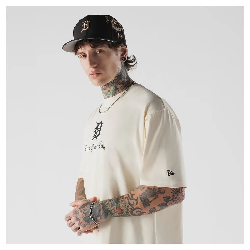 Detroit Tigers New Era Heritage Gothic Lettering T-Shirt