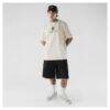 Detroit Tigers New Era Heritage Gothic Lettering T-Shirt - Cream - Detail View