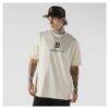 Detroit Tigers New Era Heritage Gothic Lettering T-Shirt - Cream - Front View