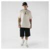 Los Angeles Dodgers New Era Heritage Gothic Lettering T-Shirt - Cream - Detail View