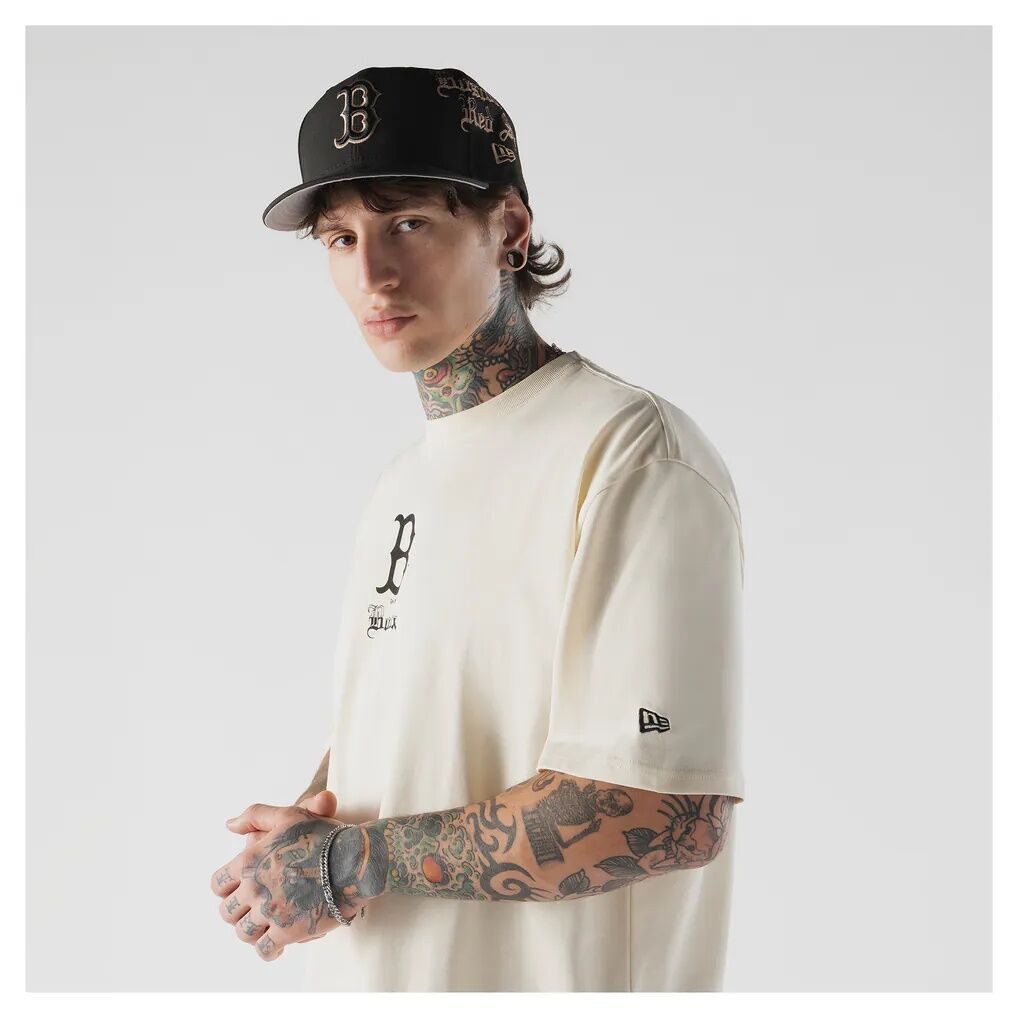 Boston Red Sox New Era Heritage Gothic Lettering T-Shirt