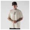 Boston Red Sox New Era Heritage Gothic Lettering T-Shirt - Cream - Front View