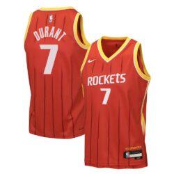 Kevin Durant Houston Rockets Nike Youth Swingman Jersey - Red - Front View