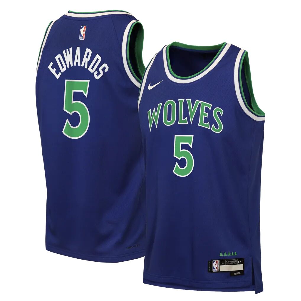Anthony Edwards Minnesota Timberwolves Nike Youth Swingman Jersey - Icon Edition