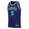 Anthony Edwards Minnesota Timberwolves Nike Youth Swingman Jersey - Blue - Side View