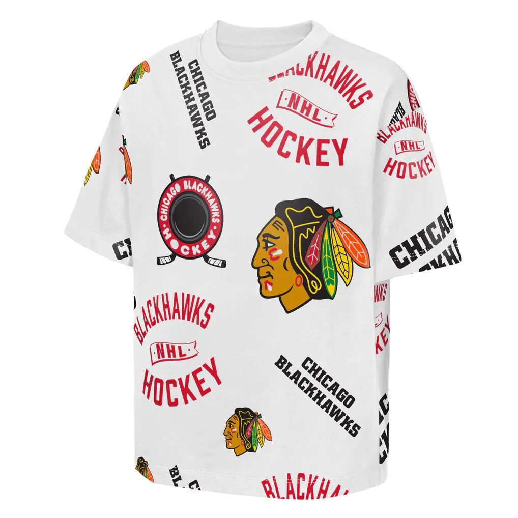 Chicago Blackhawks Outerstuff Youth Unstoppable Elevated T-Shirt