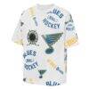 St. Louis Blues Outerstuff Youth Unstoppable Elevated T-Shirt - White - Side View