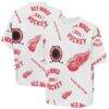 Detroit Red Wings Outerstuff Youth Unstoppable Elevated T-Shirt - White - Front View