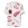 Detroit Red Wings Outerstuff Youth Unstoppable Elevated T-Shirt - White - Side View