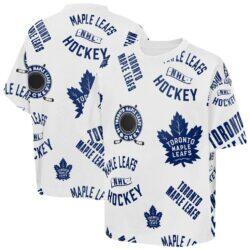 Toronto Maple Leafs Outerstuff Youth Unstoppable Elevated T-Shirt - White - Front View