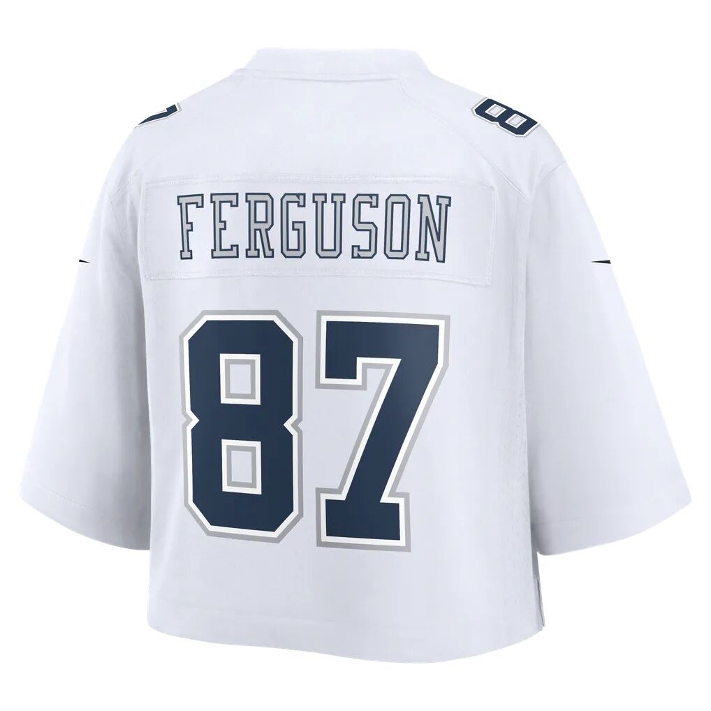 Jake Ferguson Dallas Cowboys Nike Women's Cropped Fashion Game Jersey