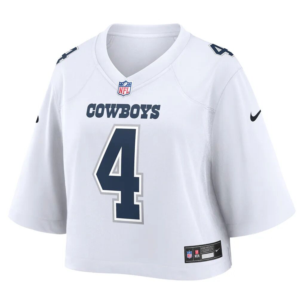 Dak Prescott Dallas Cowboys Nike Women's Cropped Fashion Game Jersey