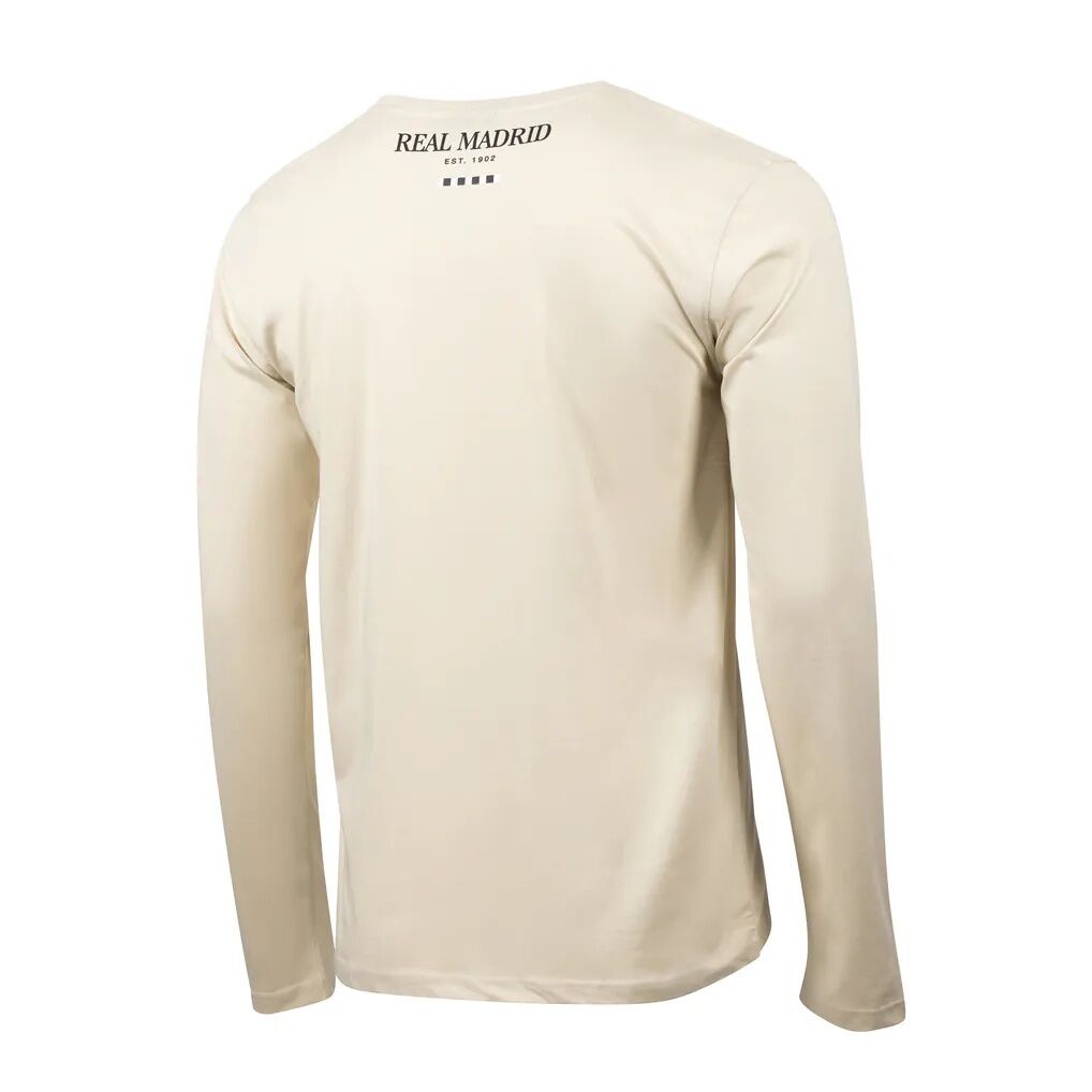 Real Madrid Sport Design Sweden Daily Relaxed Long Sleeve T-Shirt - Tan