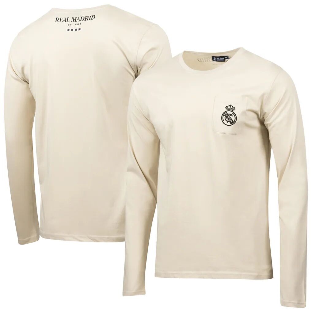 Real Madrid Sport Design Sweden Daily Relaxed Long Sleeve T-Shirt - Tan