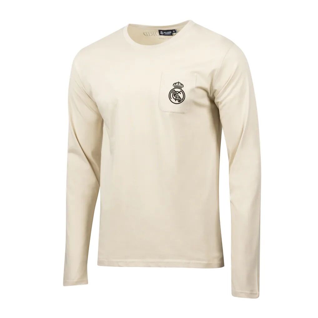 Real Madrid Sport Design Sweden Daily Relaxed Long Sleeve T-Shirt - Tan