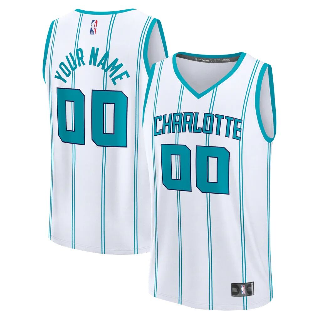 Charlotte Hornets Fashion7 Youth Fast Break Custom Jersey - Association Edition