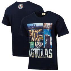 Club America Sport Design Sweden Youth Landmark Relaxed T-Shirt - Navy - Front View