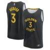 Will Richard Golden State Warriors Fashion7 Fast Break Replica Player Jersey - Black - Front View
