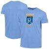 Kansas City Royals Champion Cooperstown Logo Tri-Blend T-Shirt - - Front View