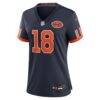 Caleb Williams Chicago Bears Nike Women's 2026 Rivalries Collection Game Jersey - Navy - Side View