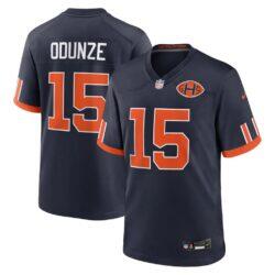 Rome Odunze Chicago Bears Nike 2026 Rivalries Collection Game Jersey - Navy - Front View