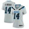 Amon-Ra St. Brown Detroit Lions Nike Women's 2026 Rivalries Collection Game Jersey - Silver - Front View