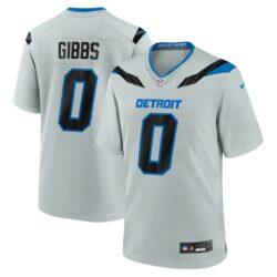 Jahmyr Gibbs Detroit Lions Nike 2026 Rivalries Collection Game Jersey - Silver - Front View