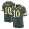 Jordan Love Green Bay Packers Nike 2026 Rivalries Collection Game Jersey - Green - Front View