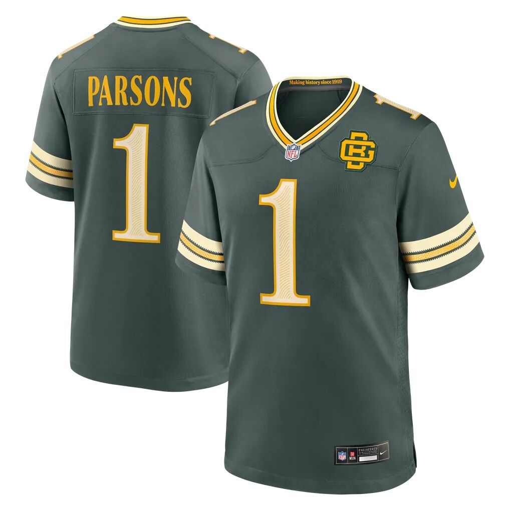 Micah Parsons Green Bay Packers Nike 2026 Rivalries Collection Game Jersey