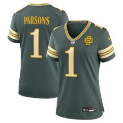 Micah Parsons Green Bay Packers Nike Women's 2026 Rivalries Collection Game Jersey - Green - Front View