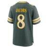 Josh Jacobs Green Bay Packers Nike 2026 Rivalries Collection Game Jersey - Green - Detail View