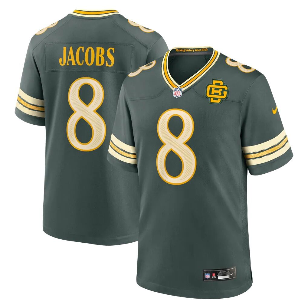 Josh Jacobs Green Bay Packers Nike 2026 Rivalries Collection Game Jersey