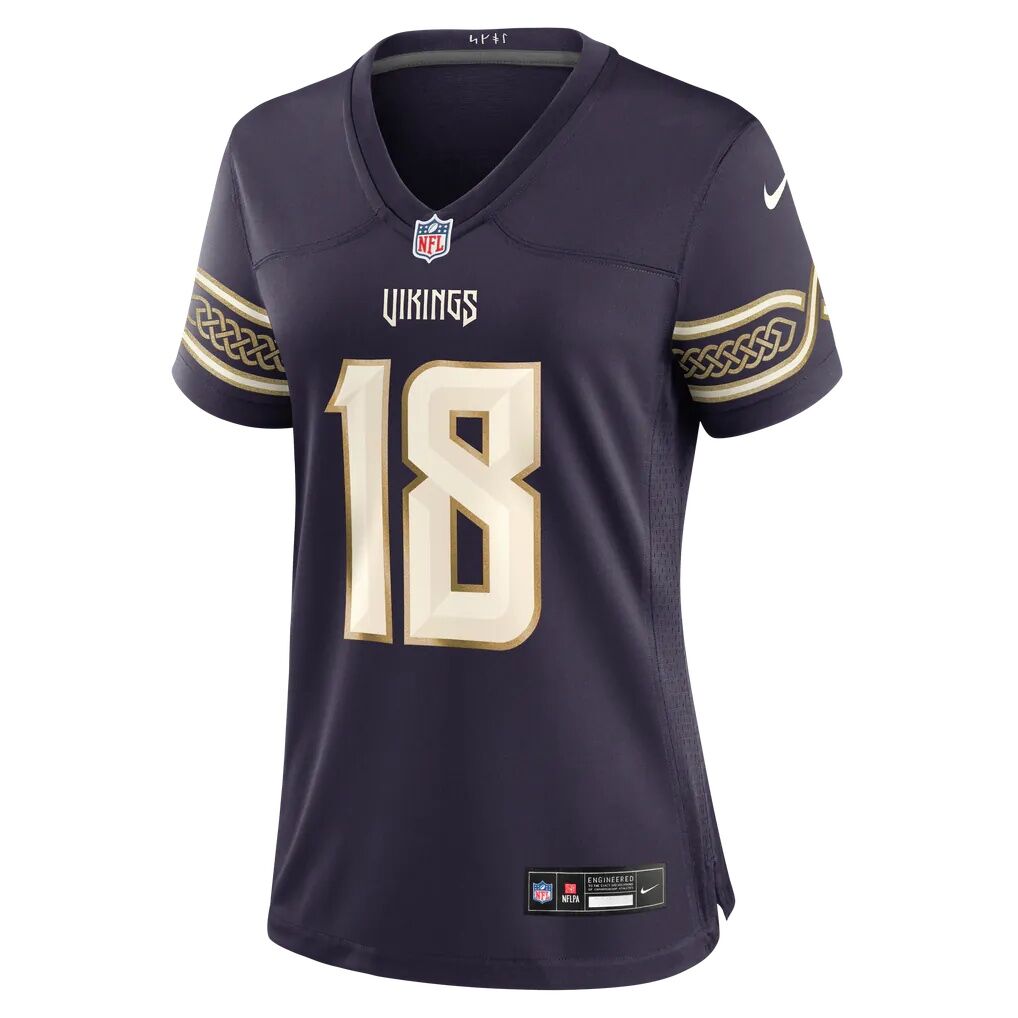 Justin Jefferson Minnesota Vikings Nike Women's 2026 Rivalries Collection Game Jersey