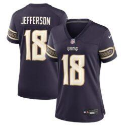 Justin Jefferson Minnesota Vikings Nike Women's 2026 Rivalries Collection Game Jersey - Purple - Front View
