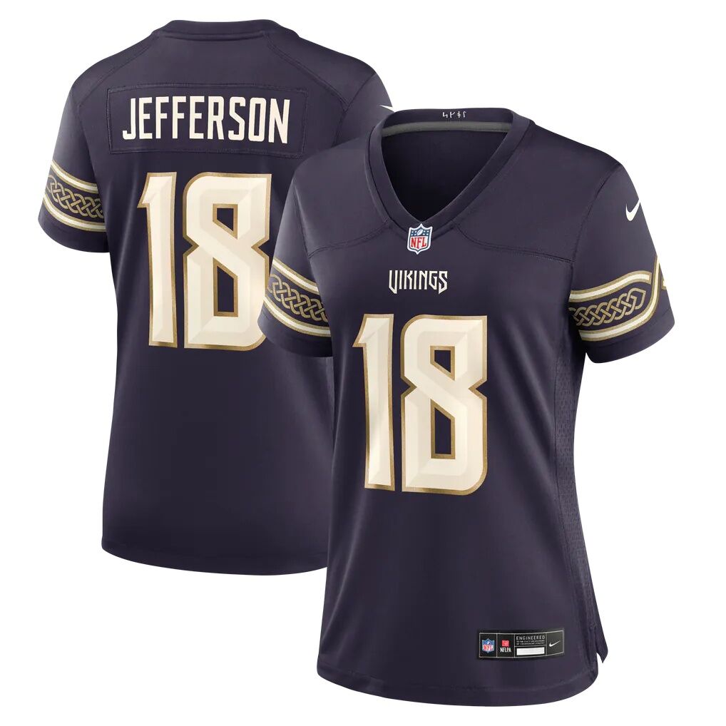 Justin Jefferson Minnesota Vikings Nike Women's 2026 Rivalries Collection Game Jersey
