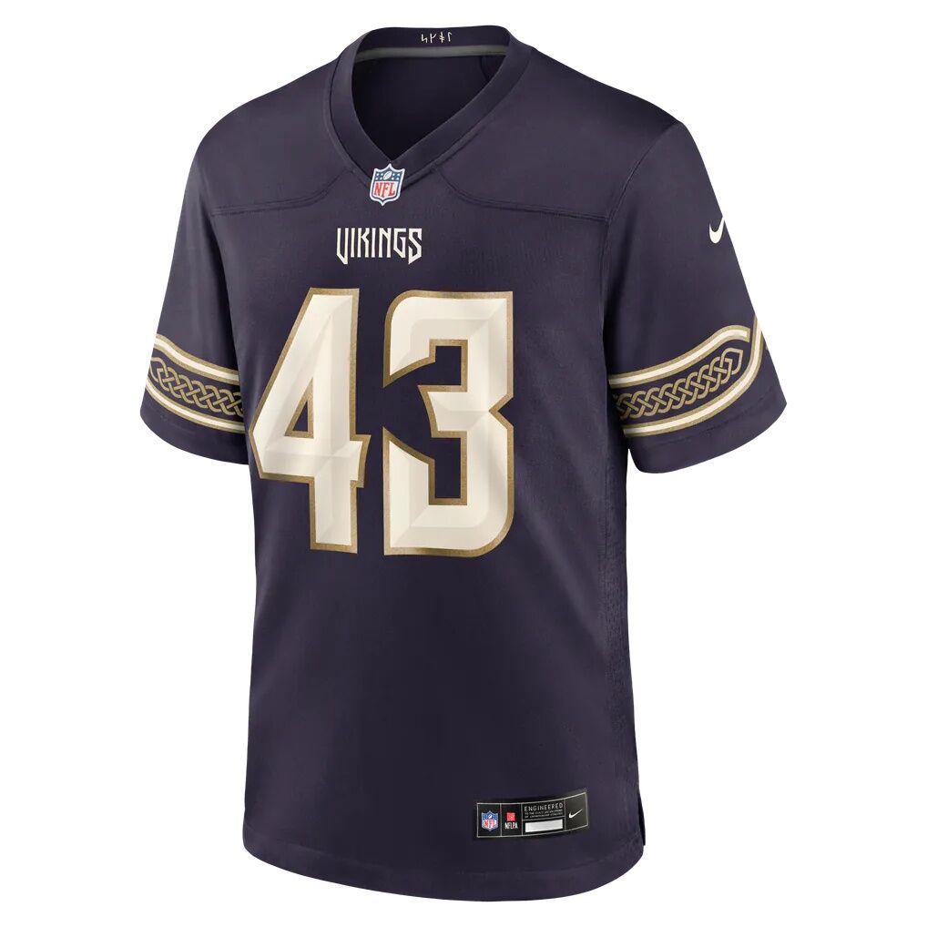 Andrew Van Ginkel Minnesota Vikings Nike 2026 Rivalries Collection Game Jersey