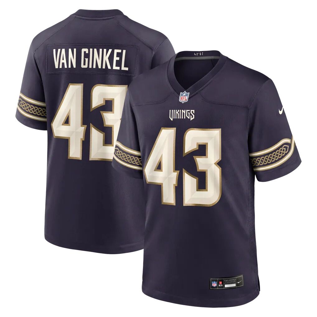 Andrew Van Ginkel Minnesota Vikings Nike 2026 Rivalries Collection Game Jersey