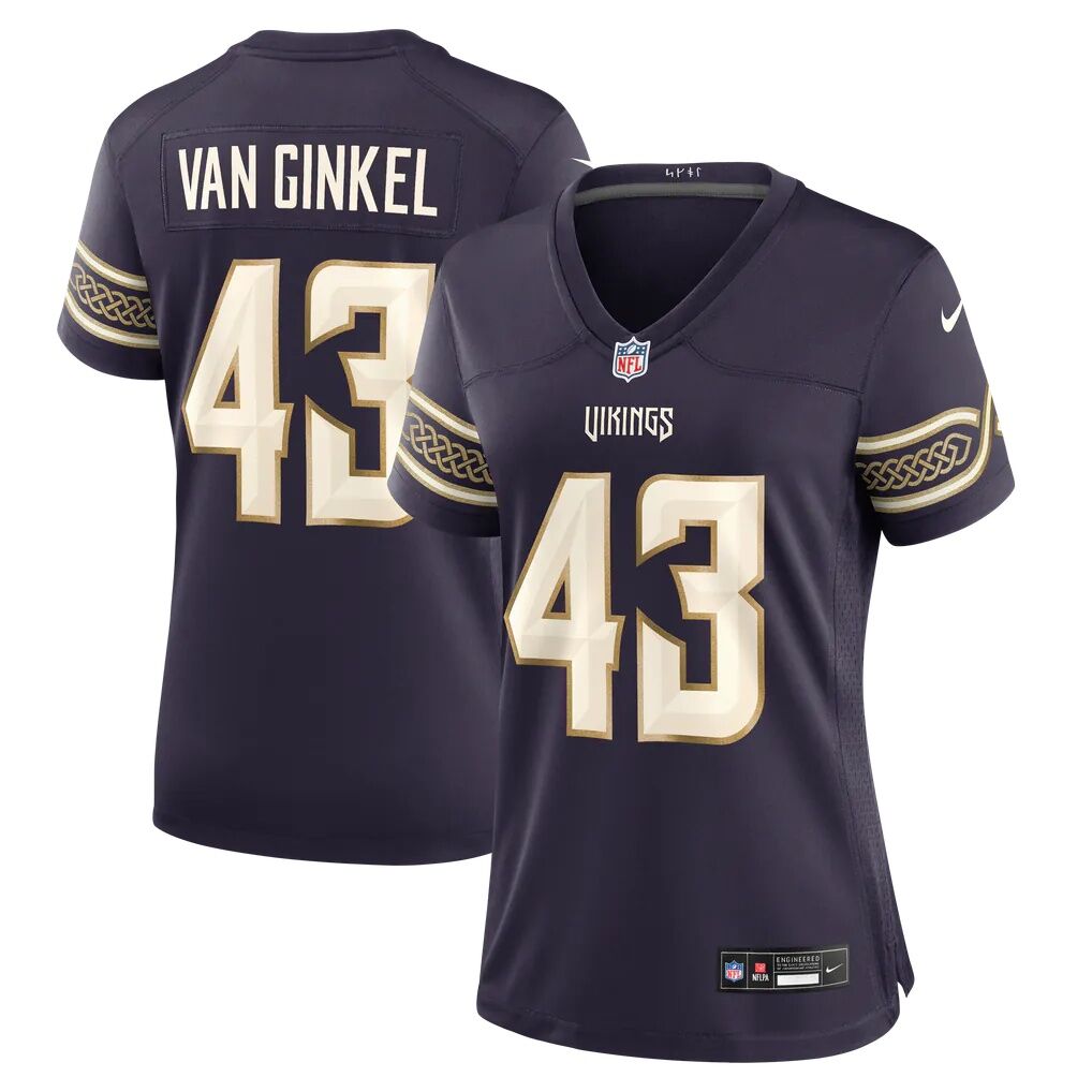 Andrew Van Ginkel Minnesota Vikings Nike Women's 2026 Rivalries Collection Game Jersey