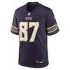 T.J. Hockenson Minnesota Vikings Nike 2026 Rivalries Collection Game Jersey - Purple - Alt1