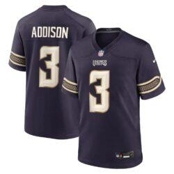 Jordan Addison Minnesota Vikings Nike 2026 Rivalries Collection Game Jersey - Purple - Front View