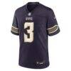 Jordan Addison Minnesota Vikings Nike 2026 Rivalries Collection Game Jersey - Purple - Side View