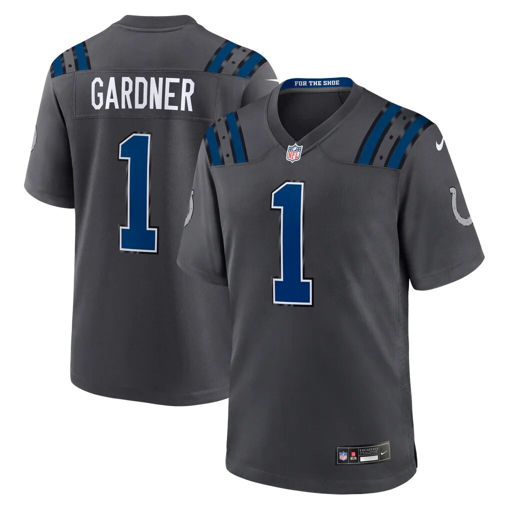 Ahmad Sauce Gardner Indianapolis Colts Nike 2026 Rivalries Collection Game Jersey - Anthracite