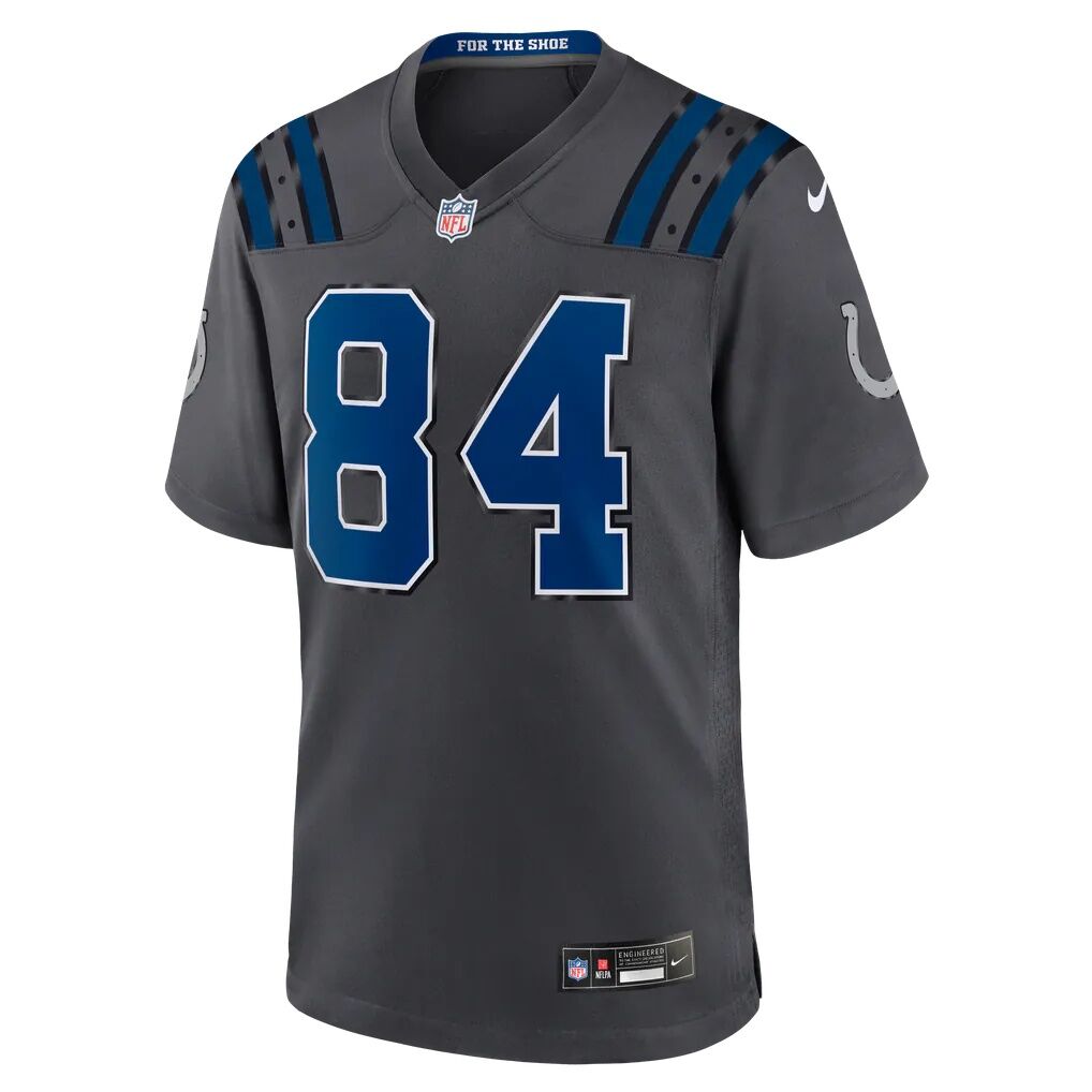 Tyler Warren Indianapolis Colts Nike 2026 Rivalries Collection Game Jersey - Anthracite