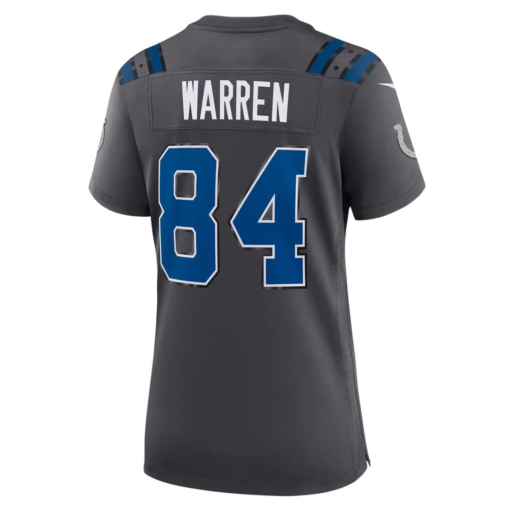 Tyler Warren Indianapolis Colts Nike Women's 2026 Rivalries Collection Game Jersey - Anthracite