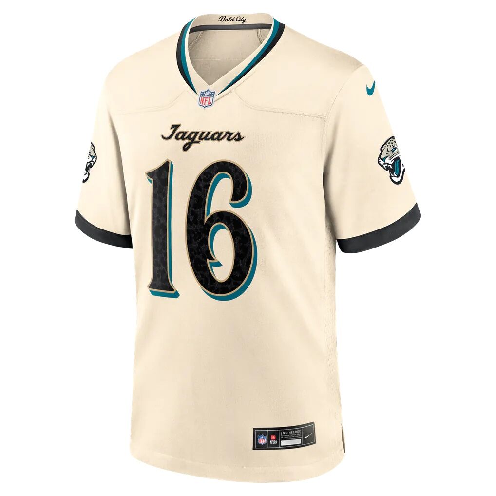 Trevor Lawrence Jacksonville Jaguars Nike 2026 Rivalries Collection Game Jersey - Natural