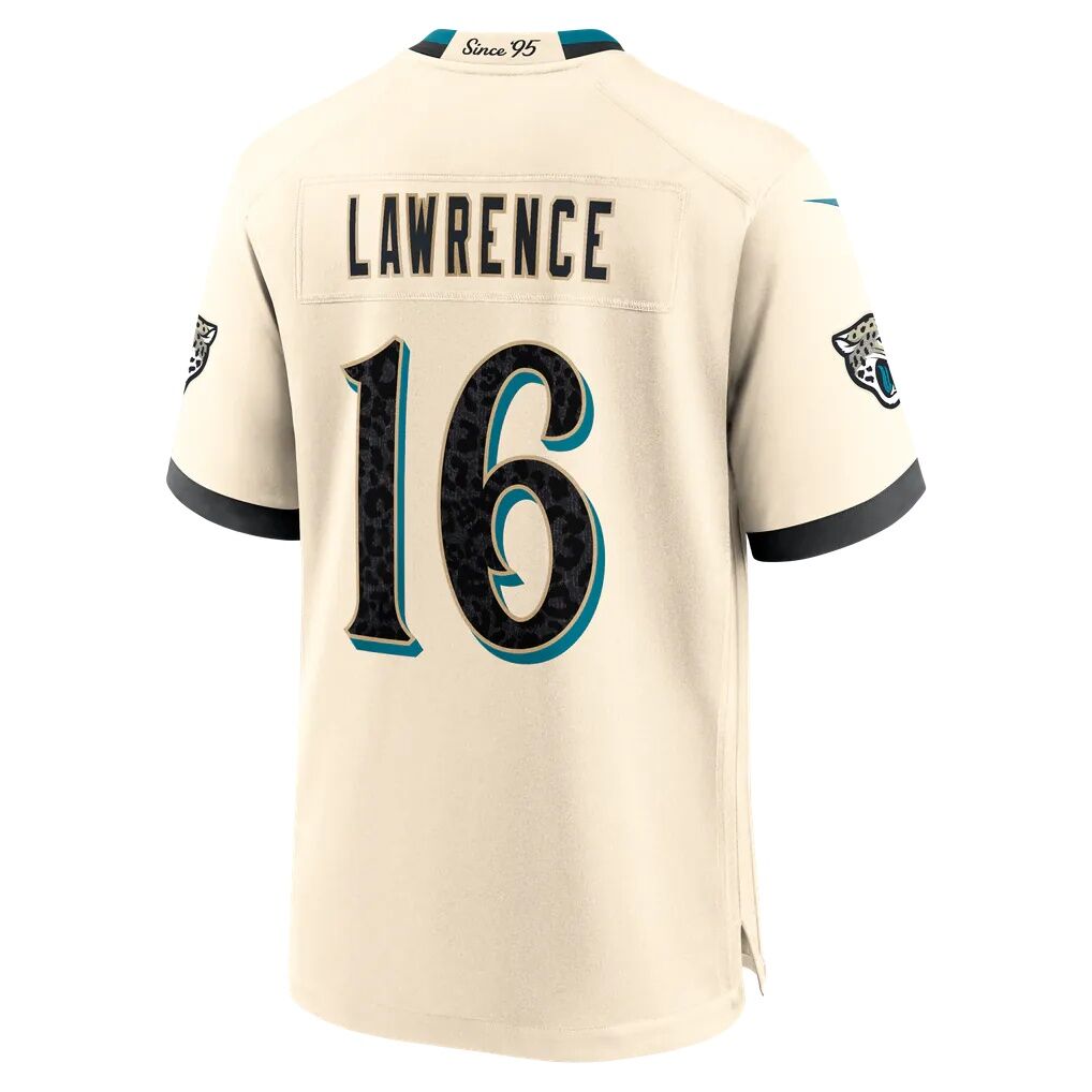 Trevor Lawrence Jacksonville Jaguars Nike 2026 Rivalries Collection Game Jersey - Natural