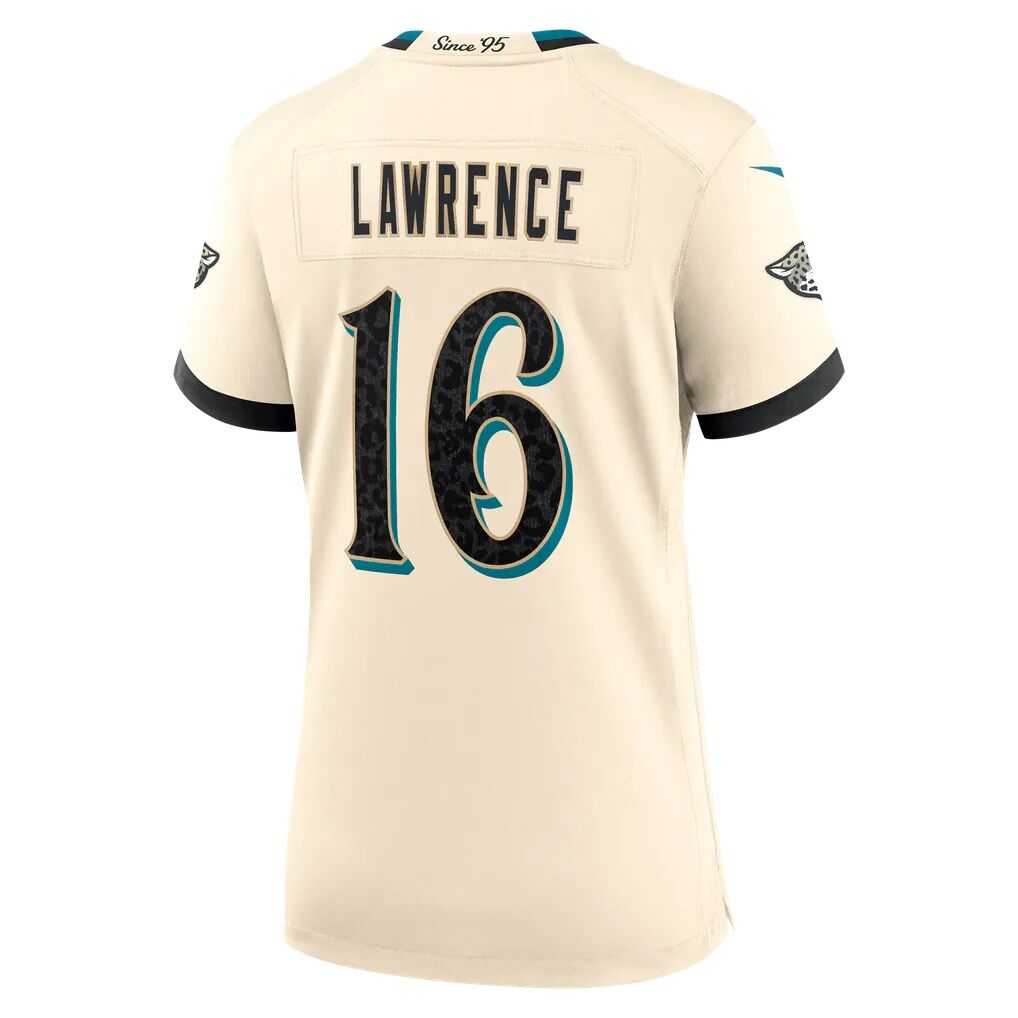 Trevor Lawrence Jacksonville Jaguars Nike Women's 2026 Rivalries Collection Game Jersey - Natural