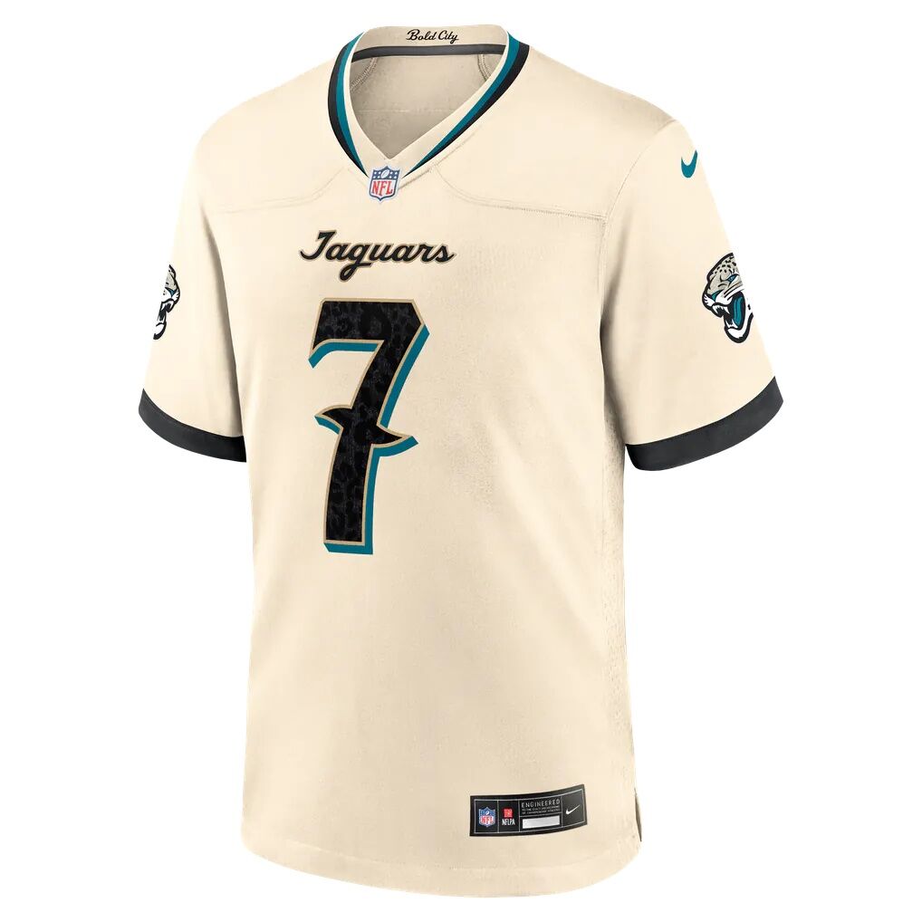 Brian Thomas Jr. Jacksonville Jaguars Nike 2026 Rivalries Collection Game Jersey - Natural