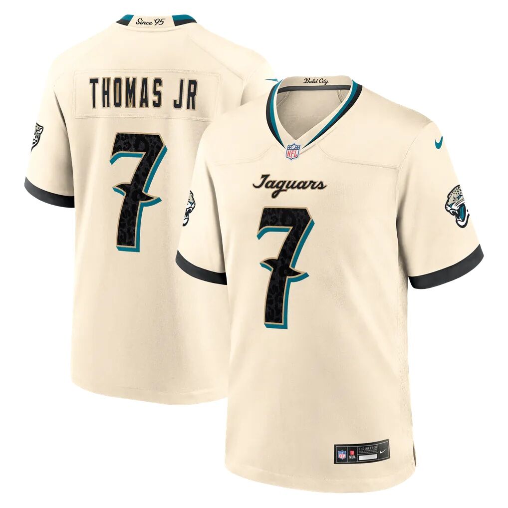 Brian Thomas Jr. Jacksonville Jaguars Nike 2026 Rivalries Collection Game Jersey - Natural