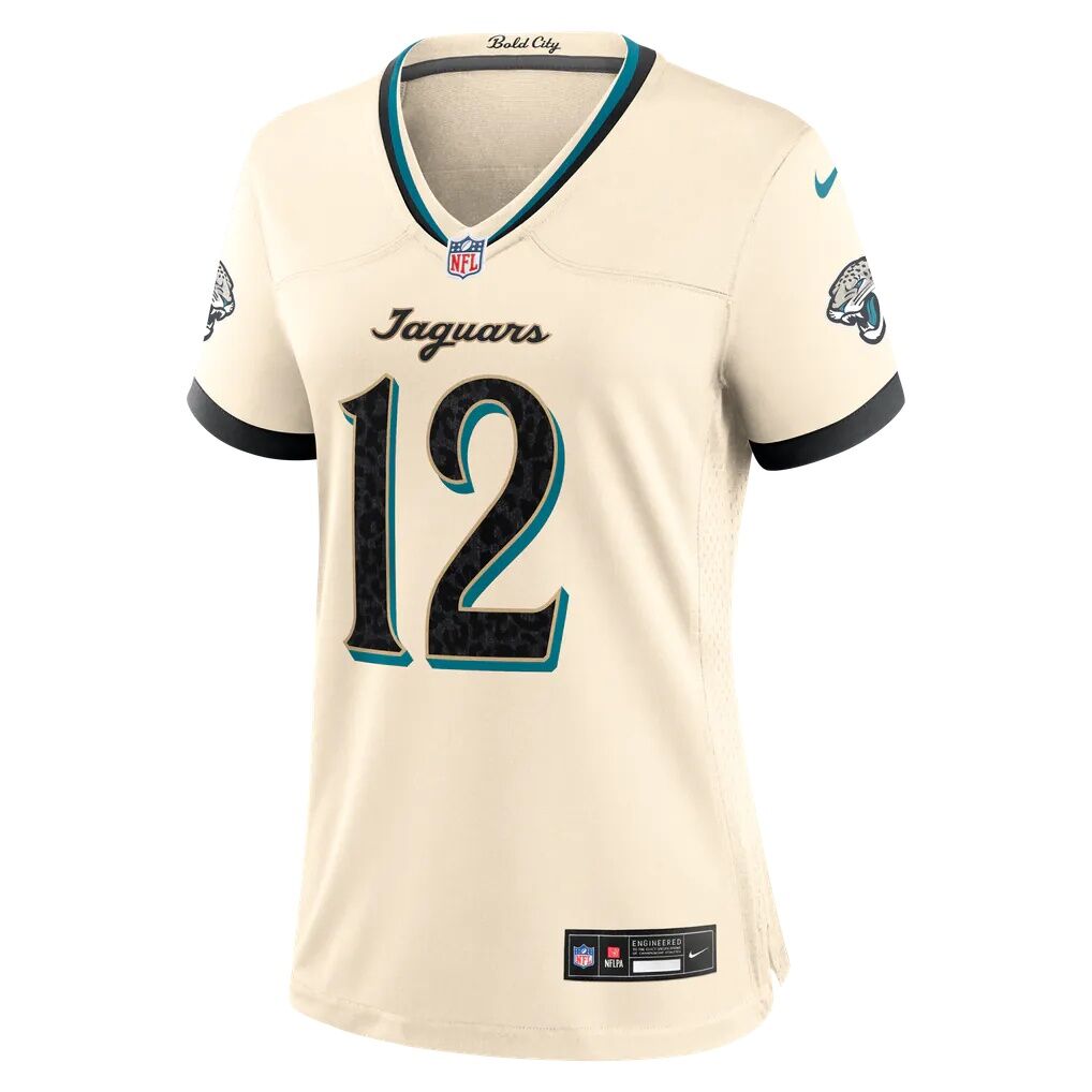 Travis Hunter Jacksonville Jaguars Nike Women's 2026 Rivalries Collection Game Jersey - Natural